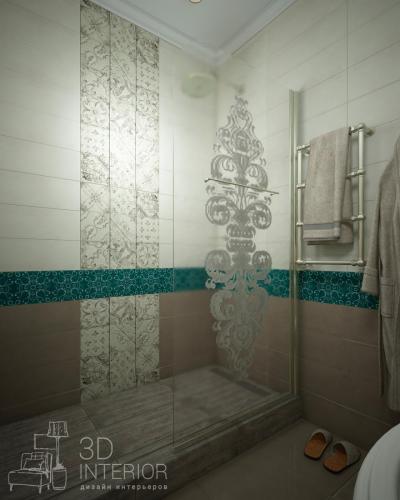 Дизайн ванной с душевой