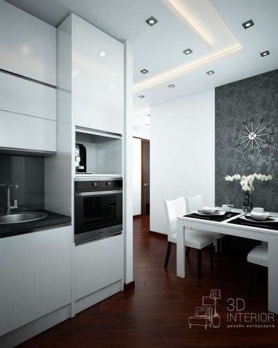 Дизайн кухни с холодильником