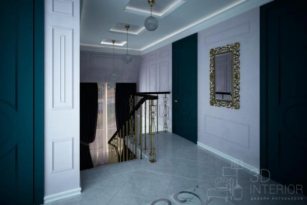 Профессиональный дизайн гостиной дома в Одессе